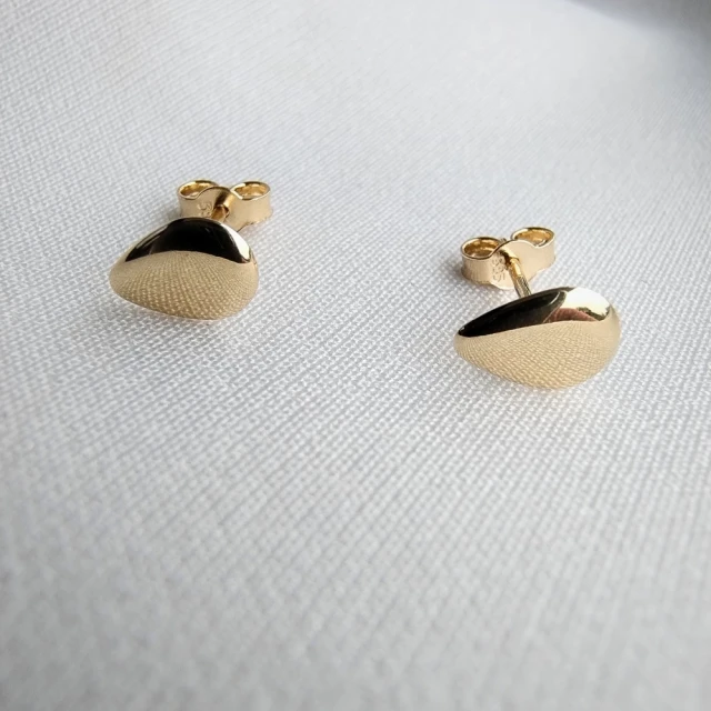 copy of Kolczyki złote pełne kółko z cyrkonią na środku