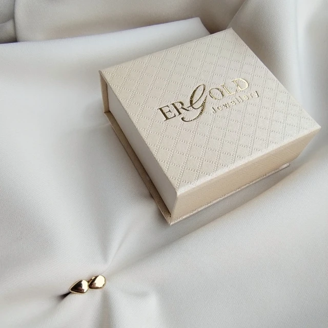 copy of Kolczyki złote pełne kółko z cyrkonią na środku