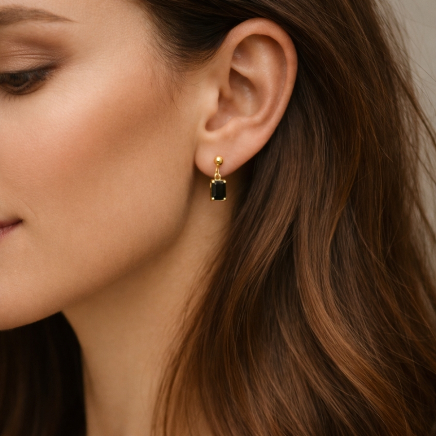 Vergoldete silberne Kos Ohrringe klein| ergold