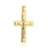 Krzyżyk złoty z wizerunkiem ukrzyżowanego Jezusa Chrystusa