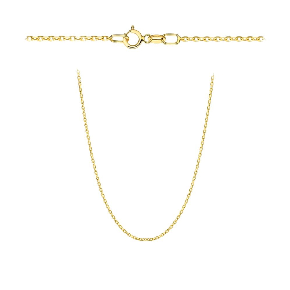 Łańcuszek złoty - splot rolo diamentowany 40 cm pr. 585