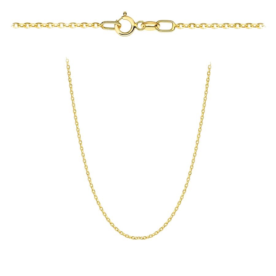 Łańcuszek złoty - splot rolo diamentowany 42 cm pr. 375