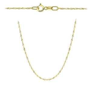 Łańcuszek złoty - splot singapure 40 cm super lekki pr. 375