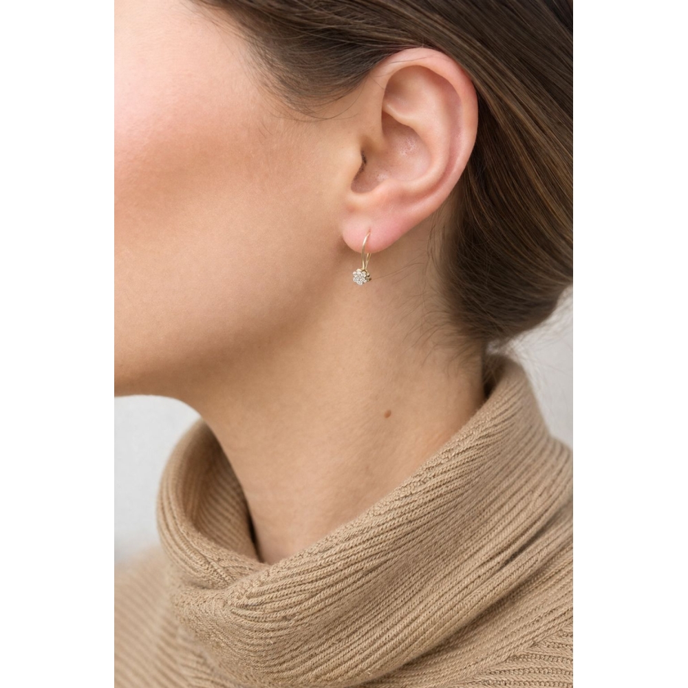 copy of Kolczyki dziecięce złote 585 Krystaliczna Iskierka