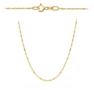 Łańcuszek złoty - splot singapure 40 cm super lekki pr. 585