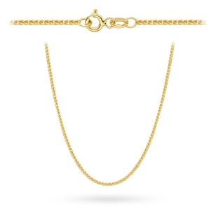 Łańcuszek złoty pr. 375 - splot lisi ogon 42 cm