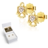 Goldene Ohrringe mit Zirkonia ANGELS K3.2435 | ergold