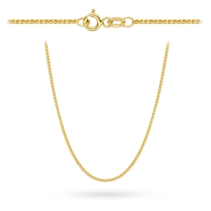 Łańcuszek złoty pr. 375 - splot lisi ogon 50 cm