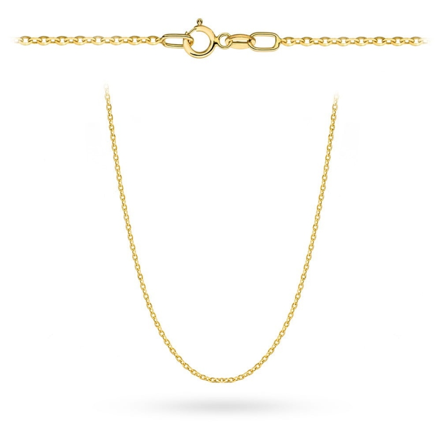 Łańcuszek złoty - splot rolo diamentowany 45 cm pr. 585