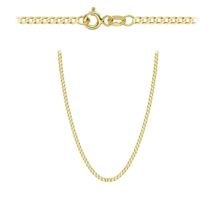 Łańcuszek złoty pr. 375 - splot pancerka gładka 50 cm