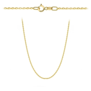 Łańcuszek złoty - splot rolo diamentowany 50 cm pr. 375