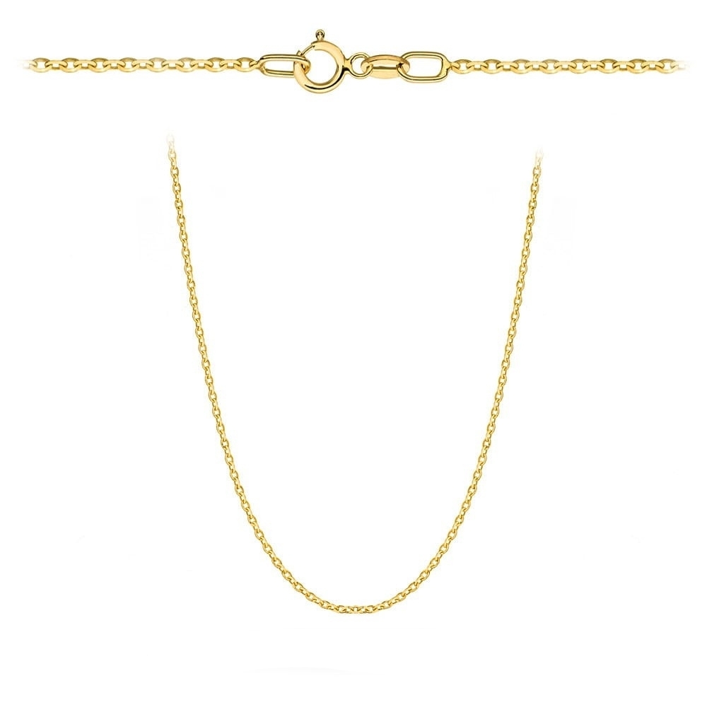 Łańcuszek złoty - splot rolo diamentowany 50 cm pr. 375