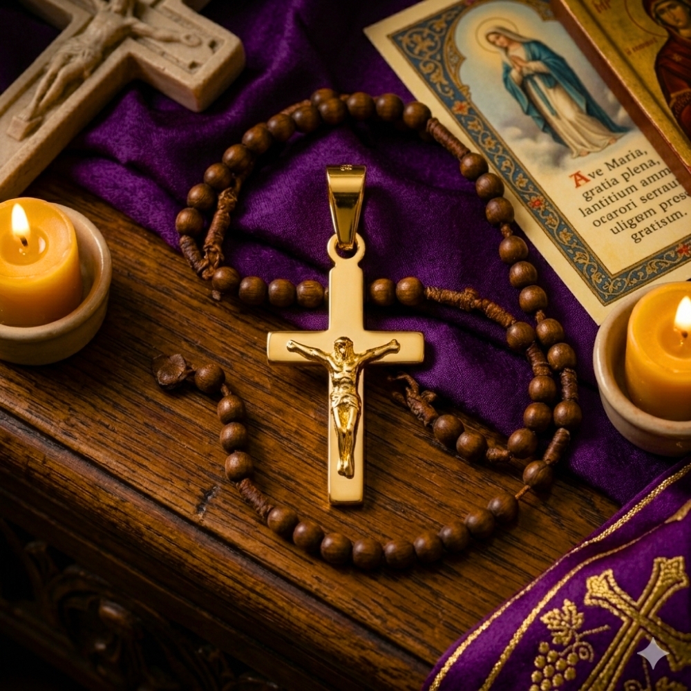 Krzyżyk srebrny złocony 14k prezent na Chrzest, Komunię