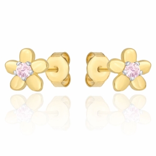 GOLDENE OHRRINGE STRASSSTEINE BLUMEN K2.1179p | ergold