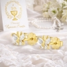 Goldene Ohrringe BUTTERFLIES hellrosa K1.158rr| ergold