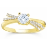 Gold Ring Zircon Interwoven Muster P3.1553 | ergold