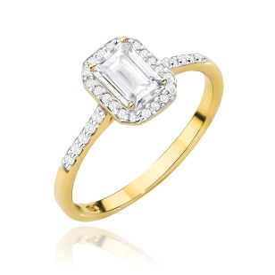 Gold Diamant Ring EY-45 0.10ct | ergold