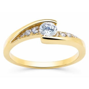 Asymmetrischer Goldring P3.1534 | ergold