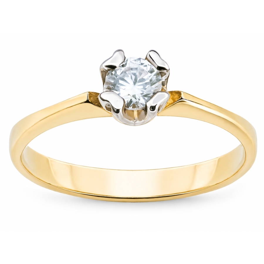 SCHÖNER ELEGANTER GOLDRING ZIRKONIA P3.1334 | ergold