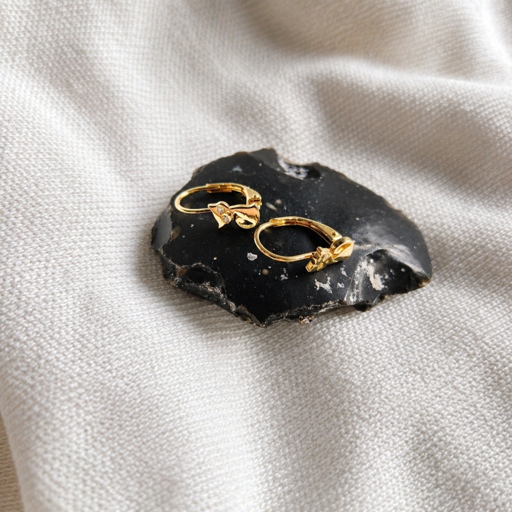 copy of Ohrringe aus vergoldetem Silber "Charm of the Night"