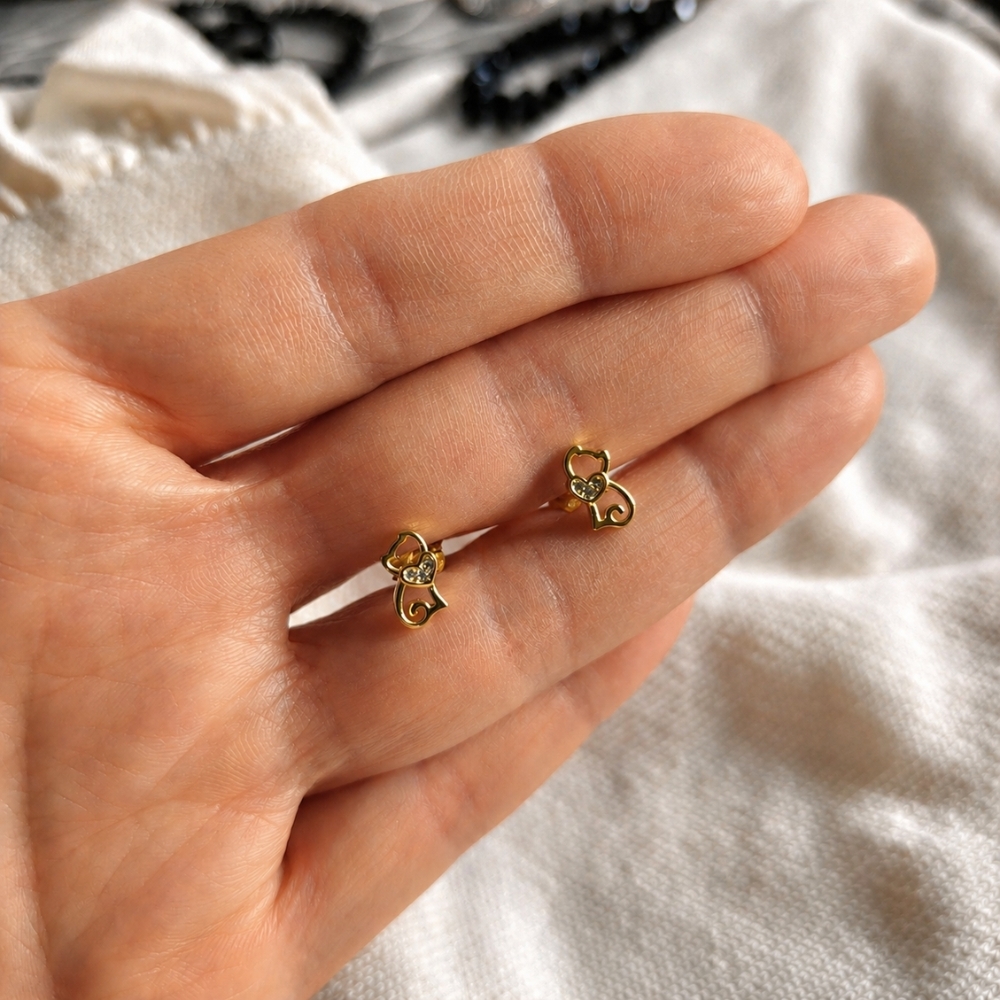 copy of Ohrringe aus vergoldetem Silber "Charm of the Night"