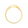Eingestreuter Goldring mit Strasssteinen P3.1562 | ergold