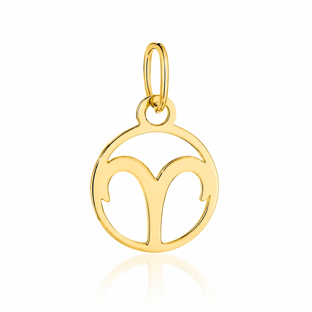 Goldener Anhänger Fußanhänger pr. 585