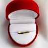 Goldener Zirkonia Herzring P1.965 | ergold