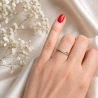 Goldener Zirkonia Herzring P1.965 | ergold