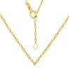 Srebrny łańcuszek złocony 14k splot Ankier 45cm| ERgold