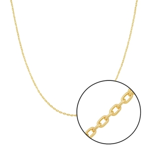 Srebrny łańcuszek złocony 14k splot Ankier 45cm| ERgold