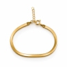 Vergoldetes Armband schwarze Saite INFINITY | ergold