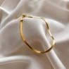 Pozłacana 14k bransoletka taśma 2,8 mm | ERgold