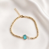 Vergoldetes Armband schwarze Saite INFINITY | ergold