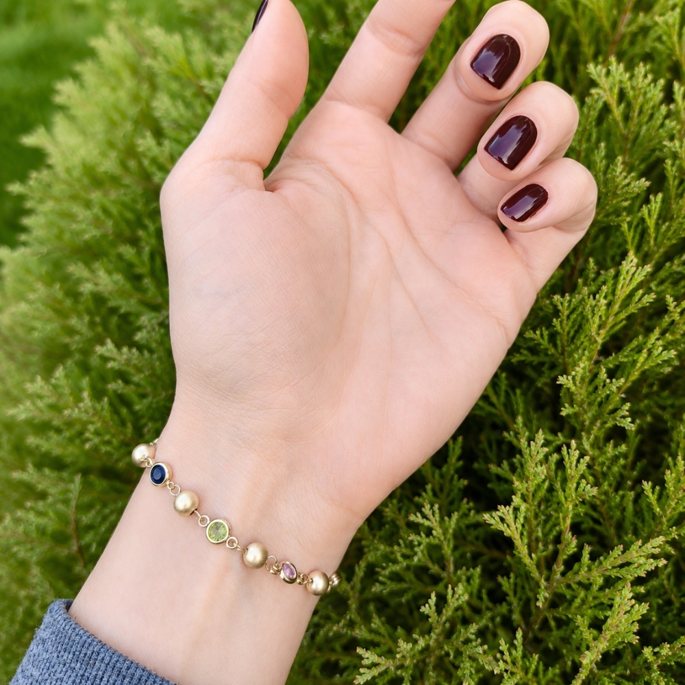 copy of Vergoldetes Armband schwarze Schnur INFINITY
