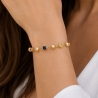 Vergoldetes Armband schwarze Saite INFINITY | ergold