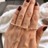 Pozłacana 14k bransoletka z kolorowymi kamieniami | ERgold