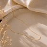 Srebrny łańcuszek złocony 14k splot Ankier 45cm| ERgold
