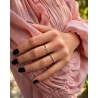Gold Ring Zirconie Nur ein Smaragd | ergold