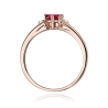 Złoty Pierścionek 585 Rubin 0,60ct czarne diamenty | ERgold