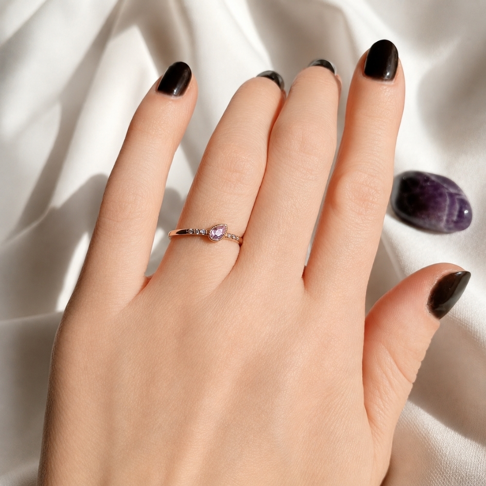 copy of Goldring mit Zirkonia SQUARE