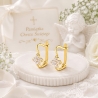 Goldene Ohrringe Kleine Blumen K3.2375 | ergold