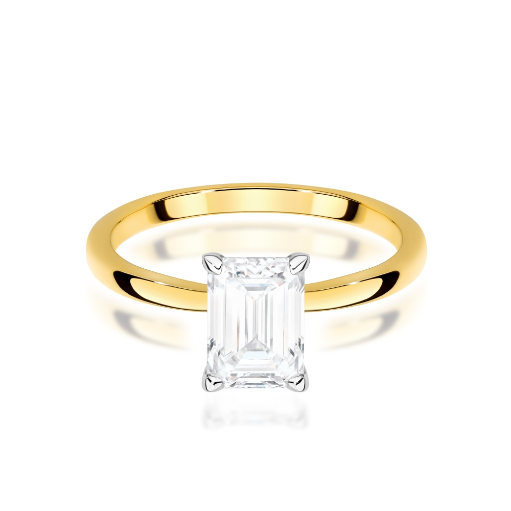 copy of Złoty pierścionek diament laboratoryjny 0,15 ct