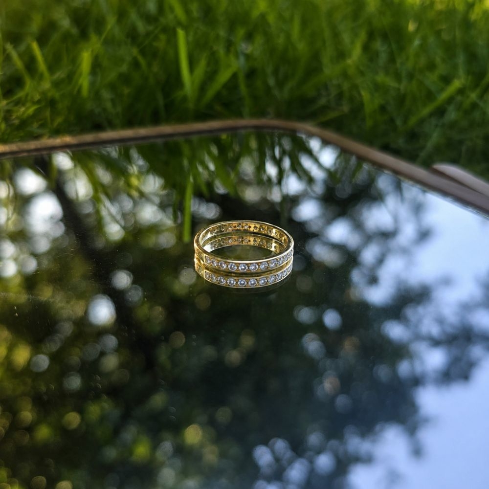 copy of Goldring mit Strasssteinen