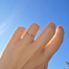 Schöner Goldring mit Zirkonia-Öse P1.137P | ergold