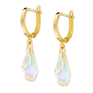 Złote kolczyki Swarovski Crystal CNA.33P | ERgold