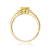 Pierścionek 375 z Żółtym Diamentem 0,529 ct | ERgold