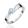 Pierścionek 375 Niebieski Diament 0,15 ct | ERgold