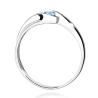 Pierścionek 375 Niebieski Diament 0,15 ct | ERgold