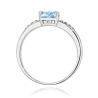 Pierścionek 375 Niebieski Diament 0,53 ct | ERgold